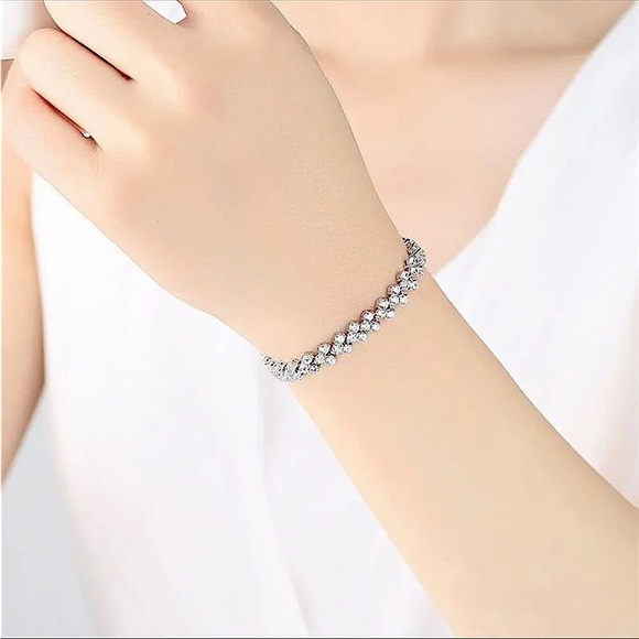 💙Shining Stone Sterling Silver Bracelet - Picture 6 of 7